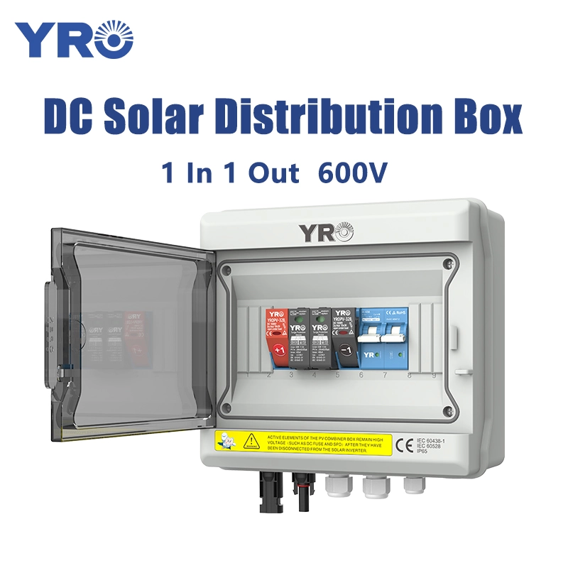 Hộp phân phối năng lượng mặt trời DC 1 trong 1 trong 600V