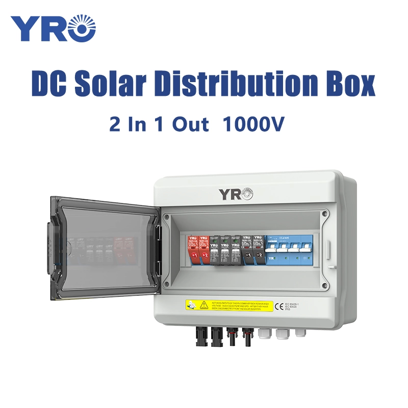 2 trong 1 Hộp phân phối năng lượng mặt trời DC 1000V DC