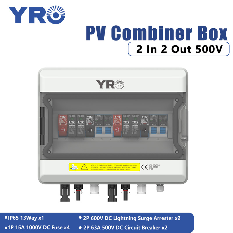 Hộp phân phối năng lượng mặt trời 2 trong 1 ra 500V DC