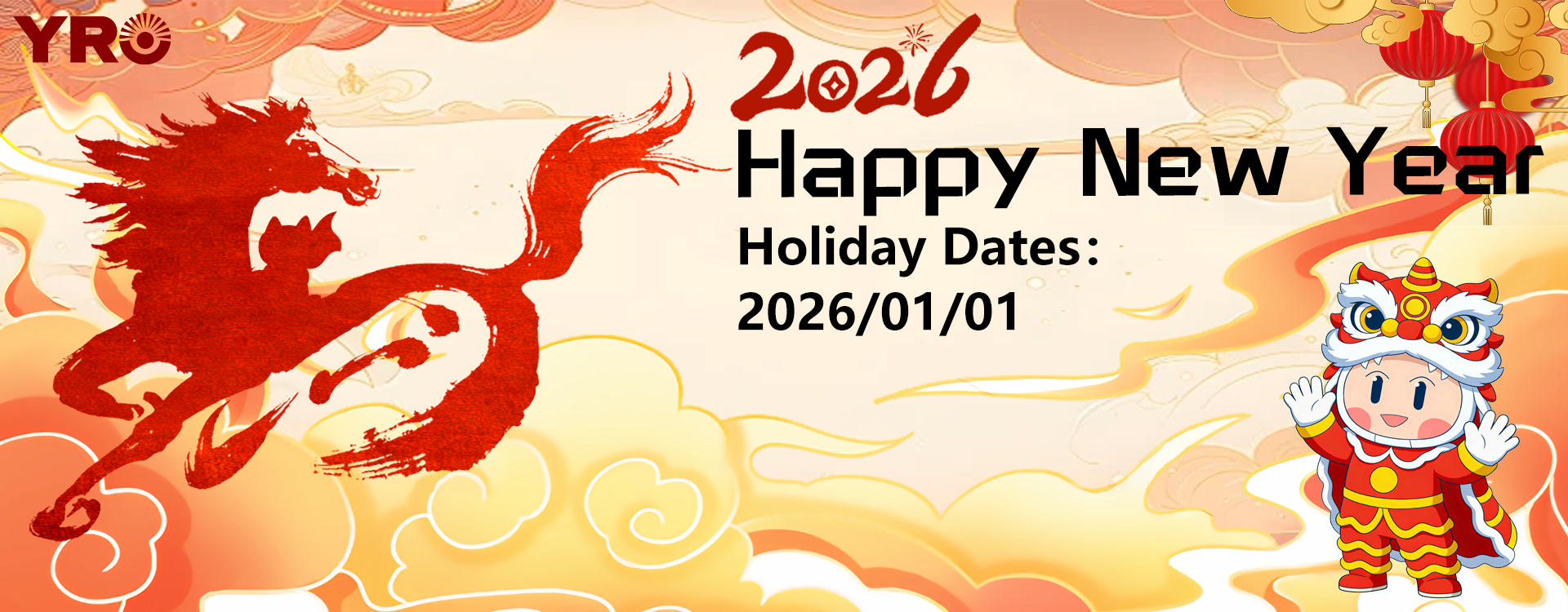 Thông báo về việc sắp xếp kỳ nghỉ Tết Dương lịch 2026 của Công ty YRO