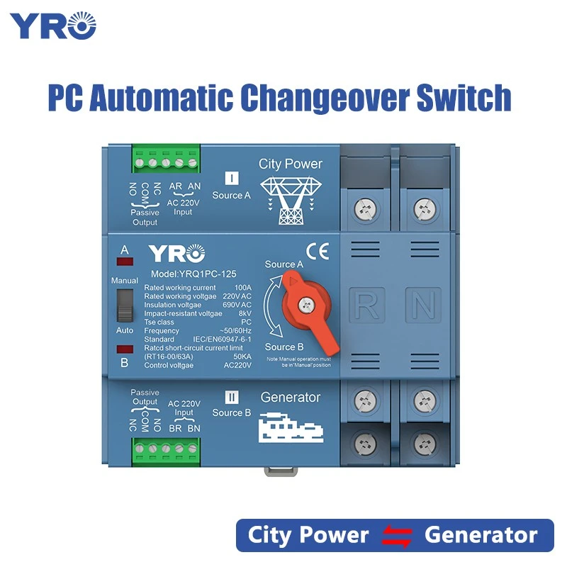 2p 125a 220V Loại máy phát điện ATS