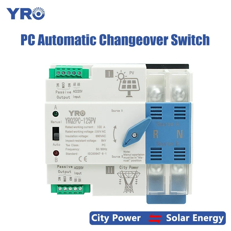 2p 125a 220v loại PC ATS ATS