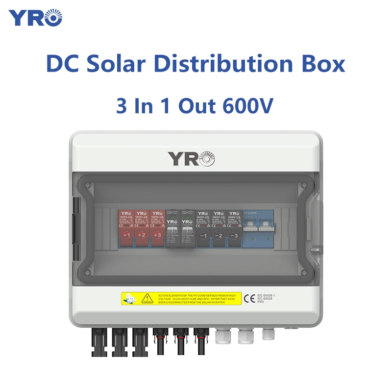 Hộp phân phối năng lượng mặt trời 3 trong 1 trong 600V DC