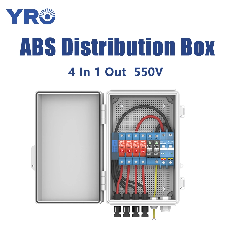 Hộp phân phối 4 trong 1 550V DC ABS