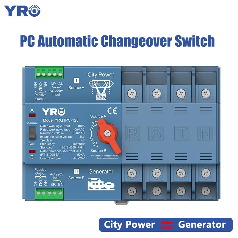 4P 125A 400V Loại máy phát điện ATS