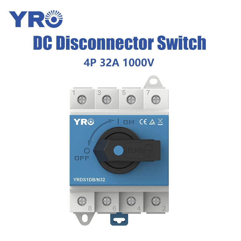 4p 32A 1000V DC Blue Ngắt kết nối