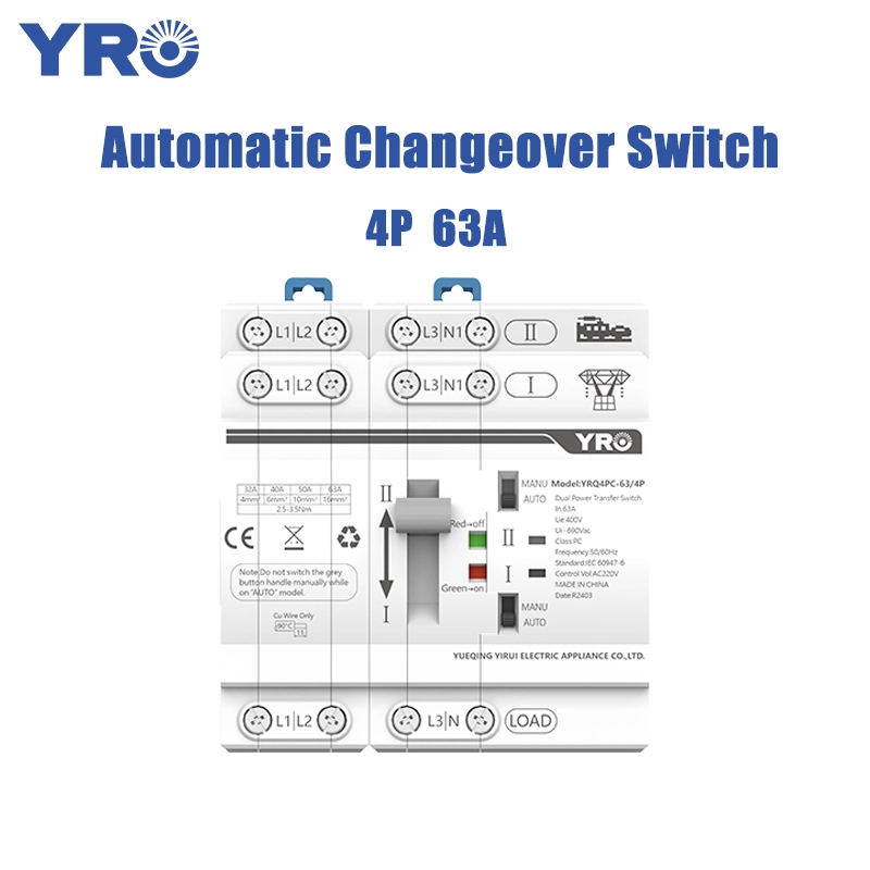 4p 63a AC400V 30ms ATS mới